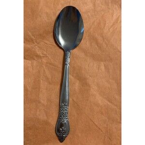 Gibson By Treasure Stainless Oval Soup Spoon China 6 7/8 Inches